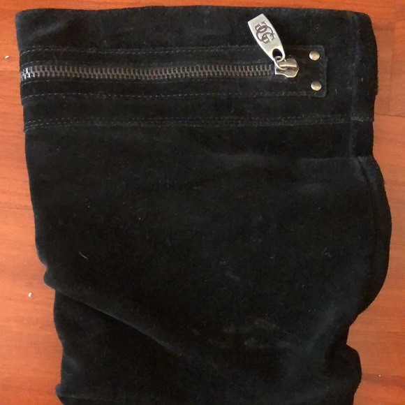 Bundle of 2 black suede leather high heeled boots! - Picture 6 of 8